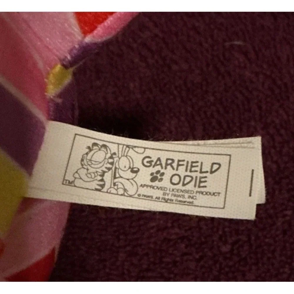 Garfield Cat Colorful Chevron Pattern Plush Toy Factory New With Tags NWT‎